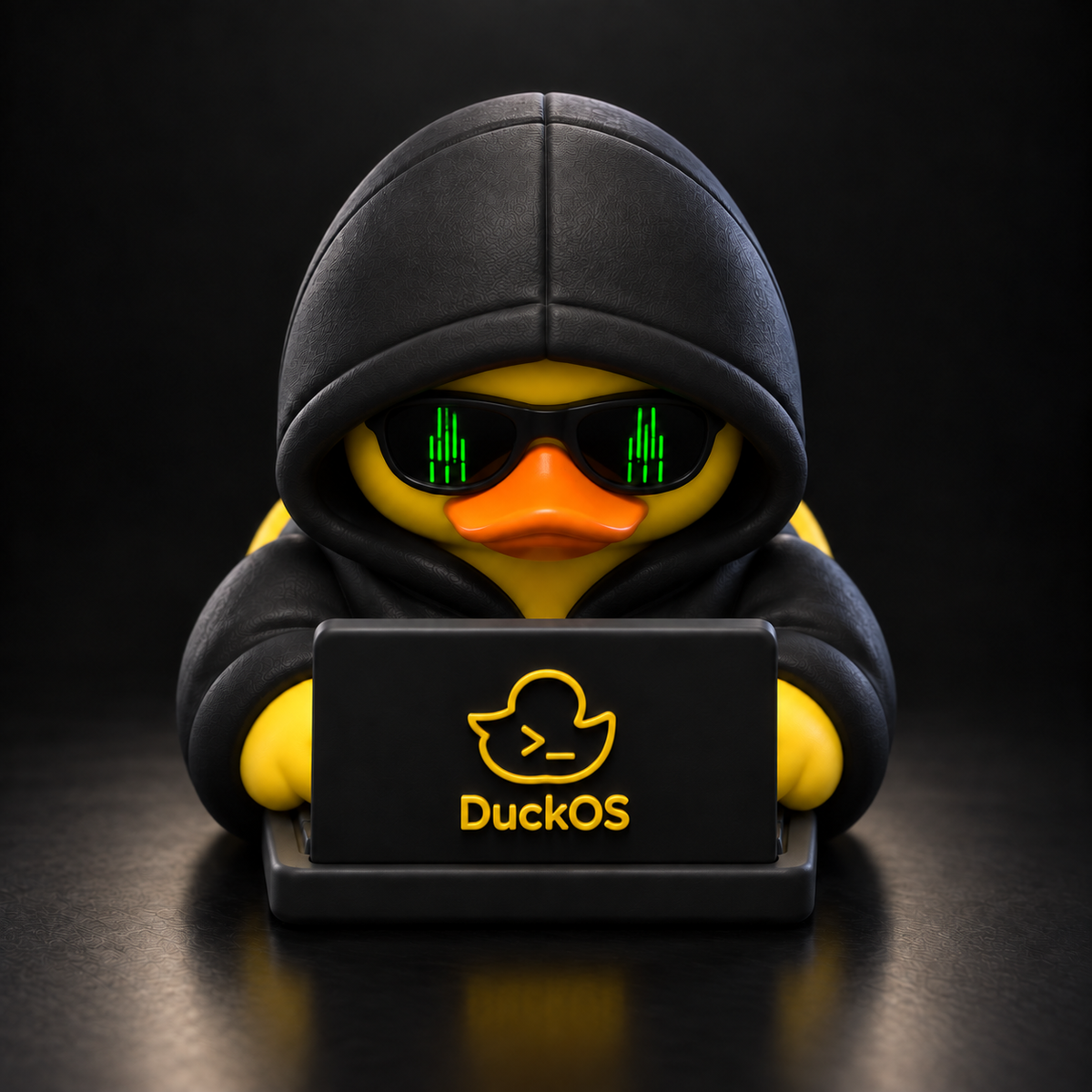 Rubber Hacky – 3D-Printed Hacker Duck Desk Collectible